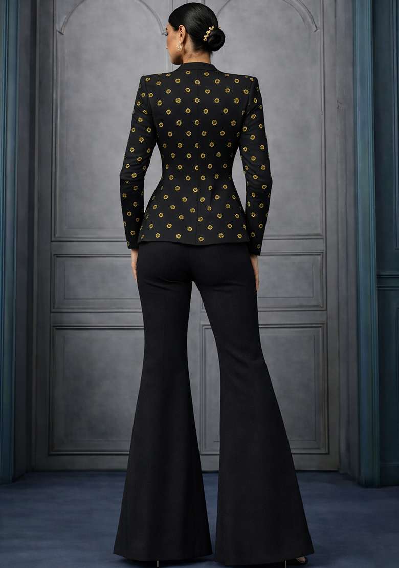 Black Sequin Shimmer Fusion Set - Indya