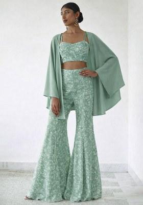 Sage Green Jacquard Tissue Fusion Set