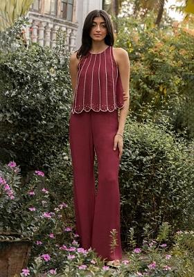 Wine Crepe Handwork Fusion Set