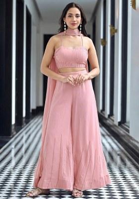 Dusty Pink Handwork Goergette Fusion Set