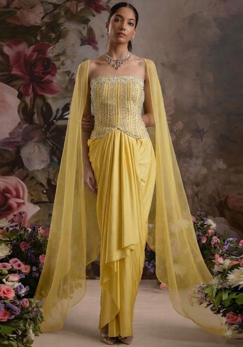 Yellow Handwork Fusion Set