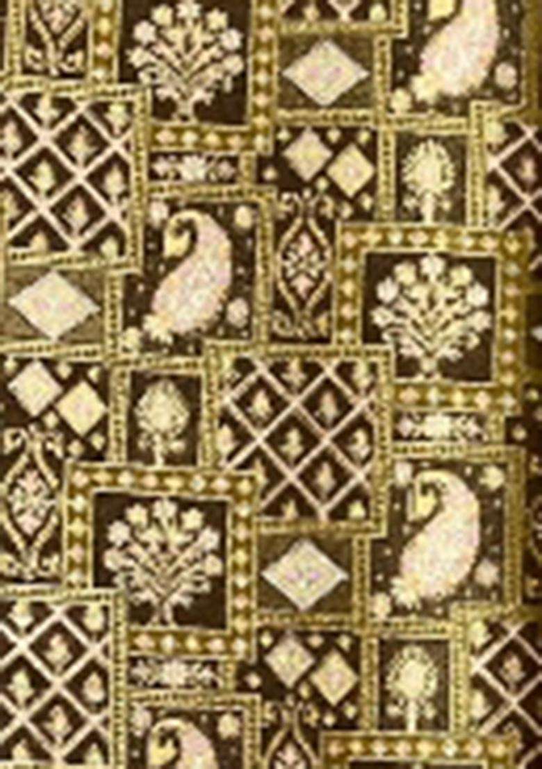 Brown Printed Fusion Set - Indya