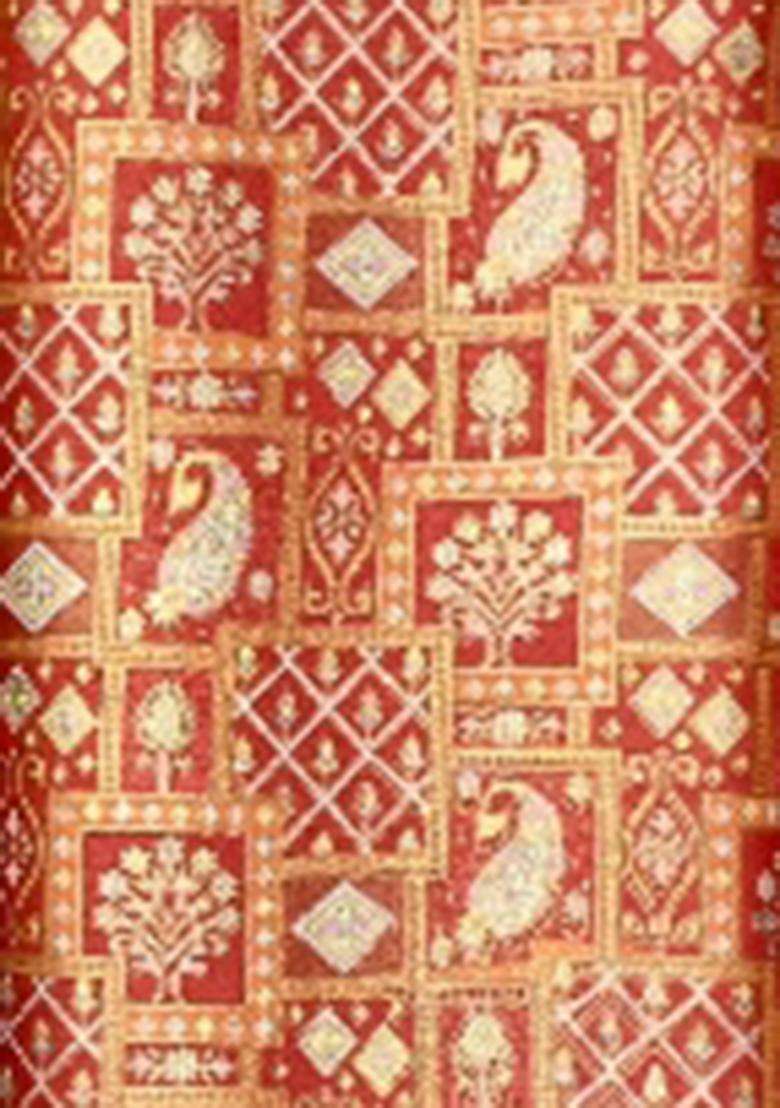 Red Brocade Lehenga Set - Indya