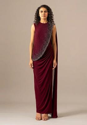 Wine Purple Handwork Fusion Set