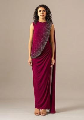 Rani Pink Handwork Fusion Set