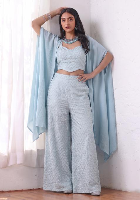 Powder Blue Silk Fusion Set