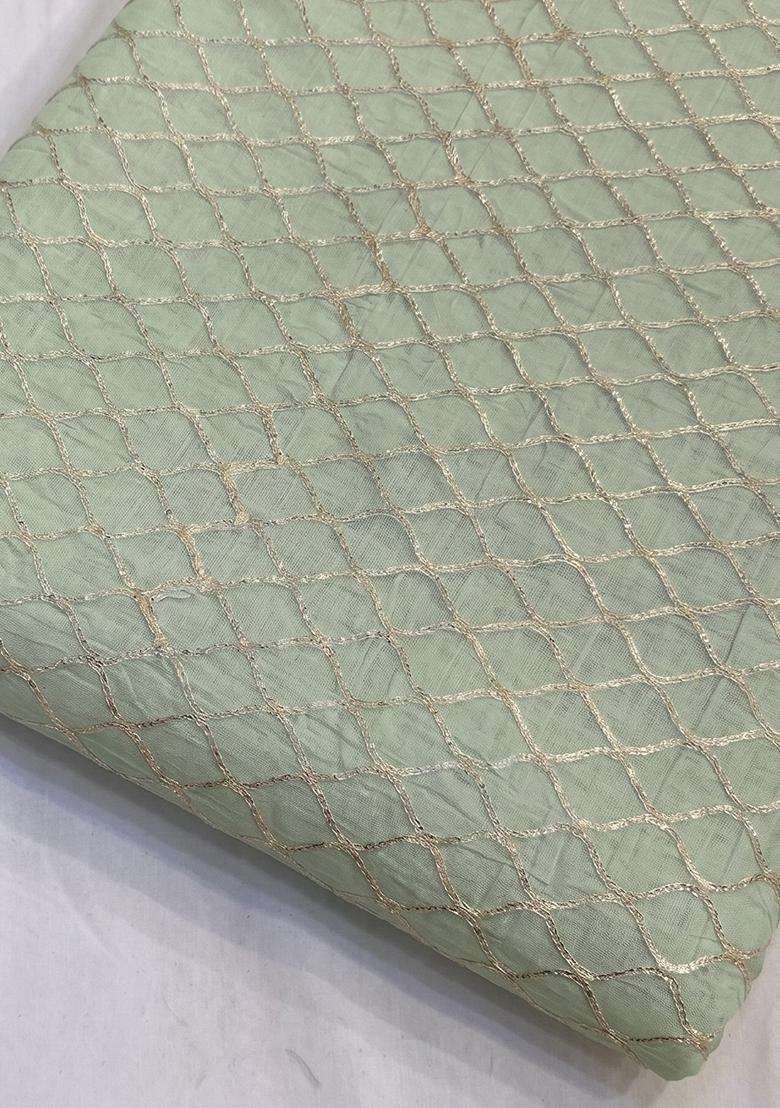 Mint Green Silk Fusion Set - Indya