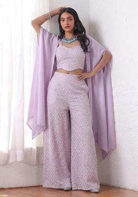 Lavender Purple Silk Fusion Set