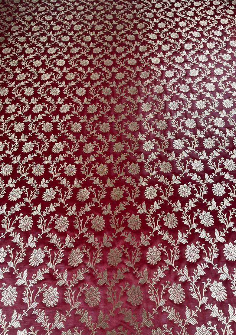 Brown Silk Fusion Set with Embroidered for Diwali | Wedding & Festive Wear - Indya