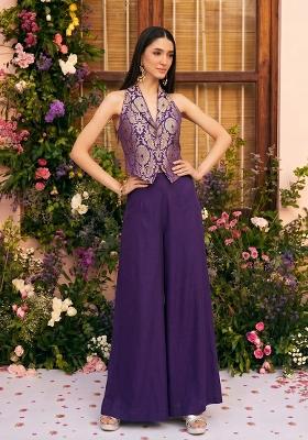 Purple Brocade Fusion Set