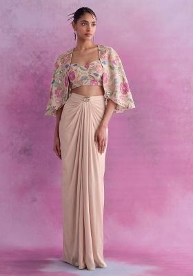Peach Printed Fusion Set