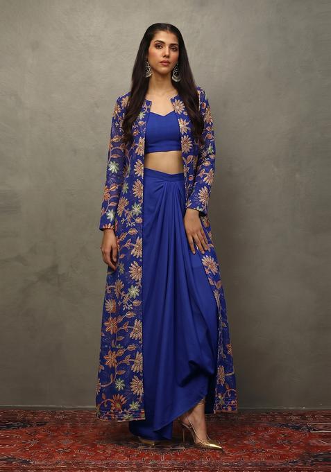 Royal Blue Sequin Tissue Fusion Set