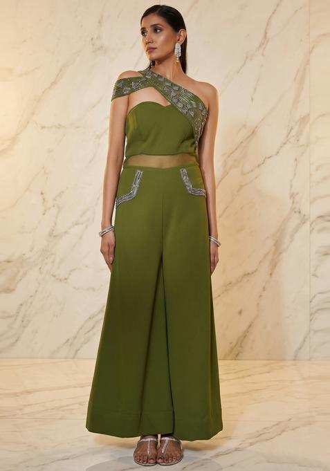 Olive Green Handwork Fusion Set