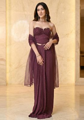 Mauve Handwork Fusion Set