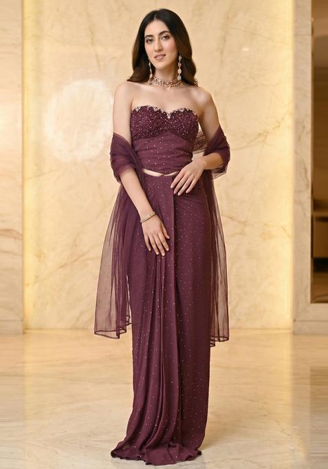 Mauve Handwork Fusion Set
