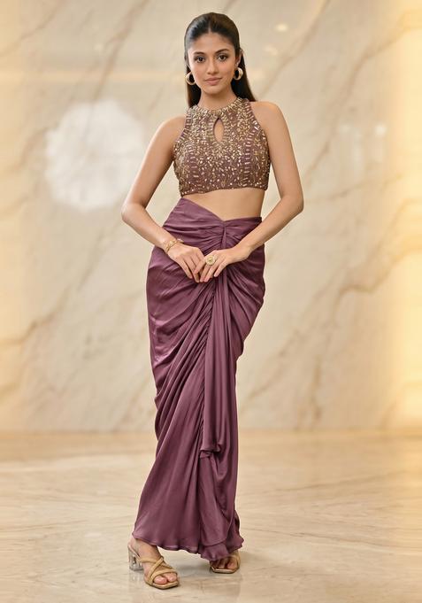 Mauve Handwork Fusion Set
