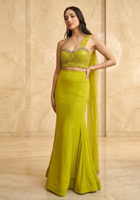 Lime Green Handwork Fusion Set