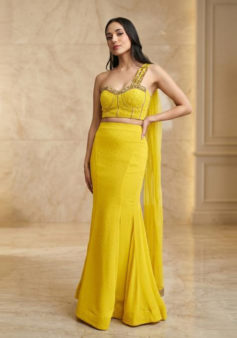 Bright Yellow Handwork Fusion Set