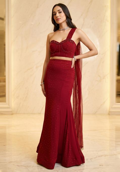 Wine Red Handwork Fusion Set