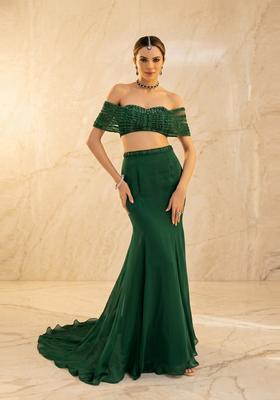 Emerald Green Handwork Fusion Set