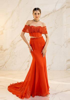 Bright Orange Handwork Fusion Set