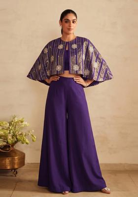 Violet Embroidered Tissue Fusion Set