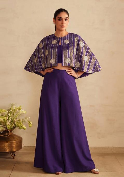 Violet Embroidered Tissue Fusion Set