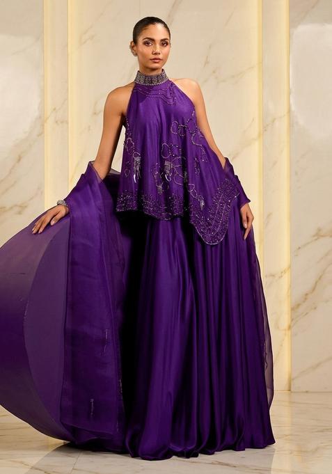 Purple Handwork Fusion Set