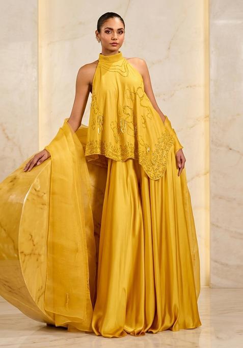 Yellow Handwork Fusion Set