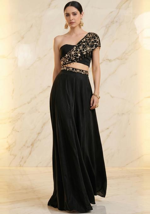 Jet Black Handwork Fusion Set