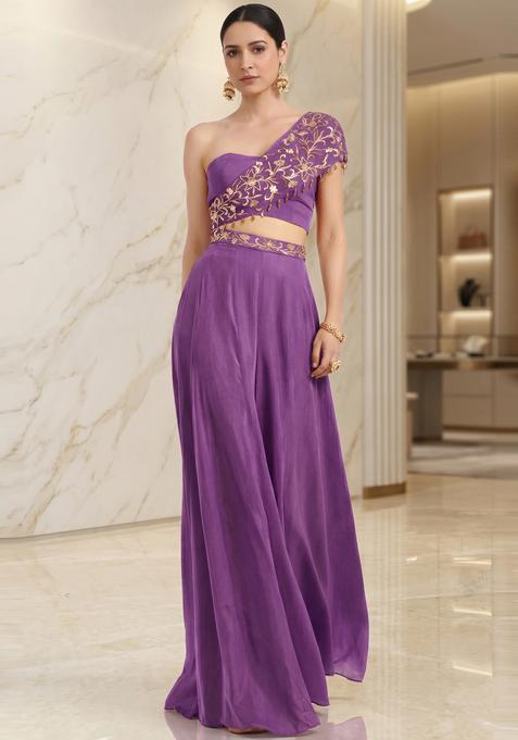 Purple Handwork Fusion Set