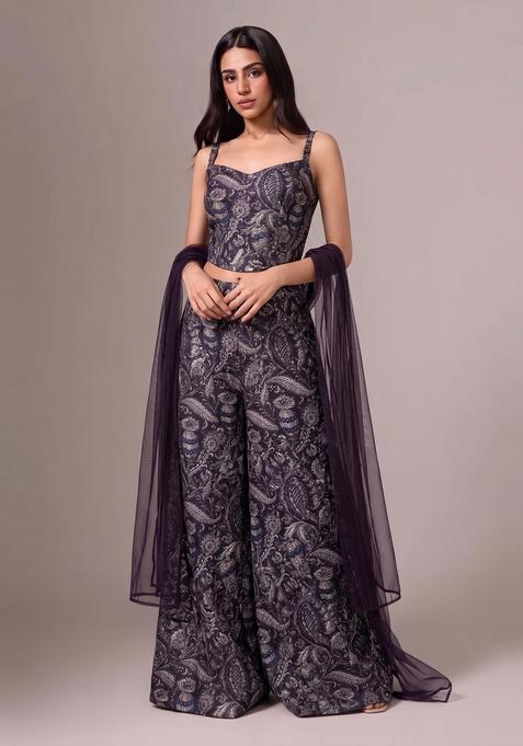 Deep Purple Brocade Fusion Set