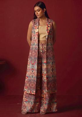 Multi Abstract Print Silk Fusion Set