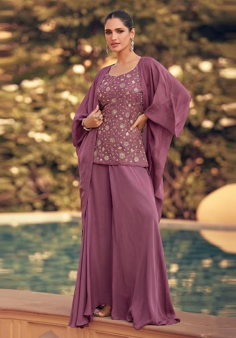 Mauve Printed Tissue Fusion Set