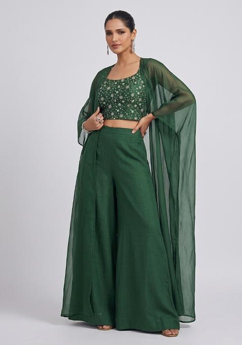 Dark Green Printed Tissue Fusion Set