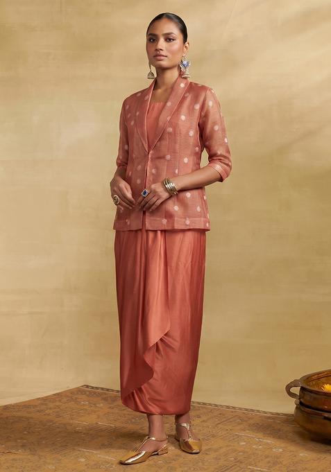 Rust Silk Blend Solid Fusion Set