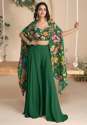 Green Printed Chinon Fusion Set