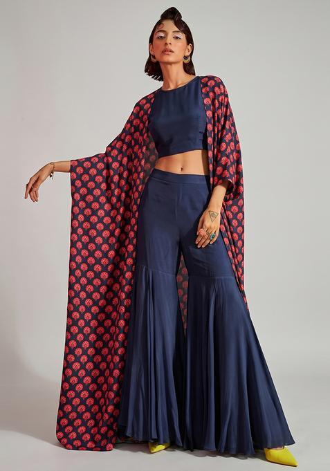 Brown Crepe Solid Fusion Set