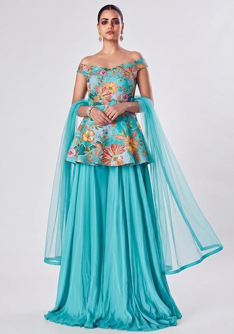 Teal Solid Silk Fusion Set