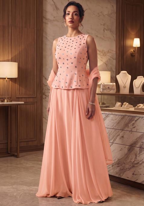 Pink Hand Work Fusion Set