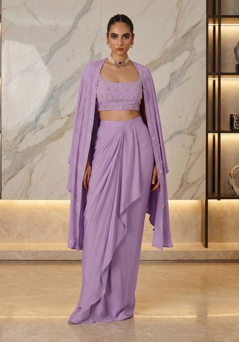 Lavender Hand Work Fusion Set