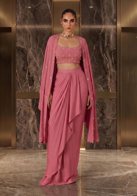 Pink Hand Work Fusion Set