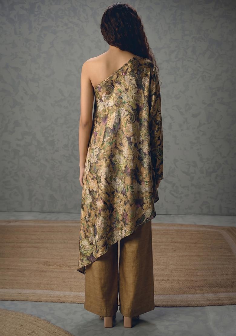 Bronze Printed Tissue Fusion Set - Indya