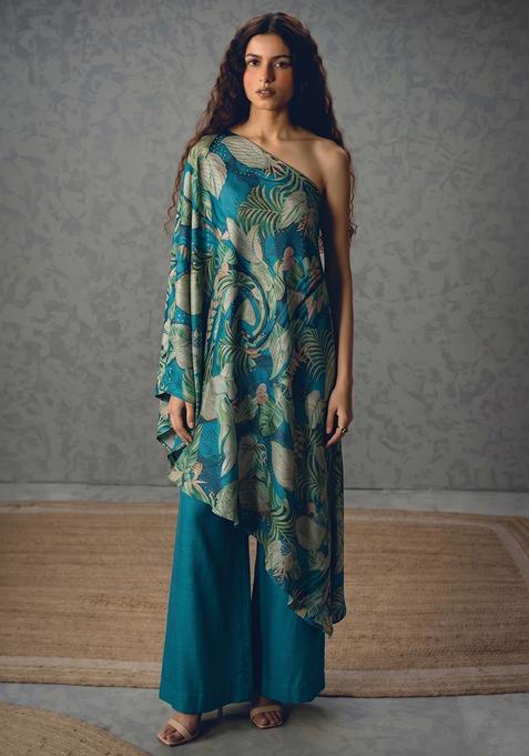 Teal Printed Tissue Fusion Set