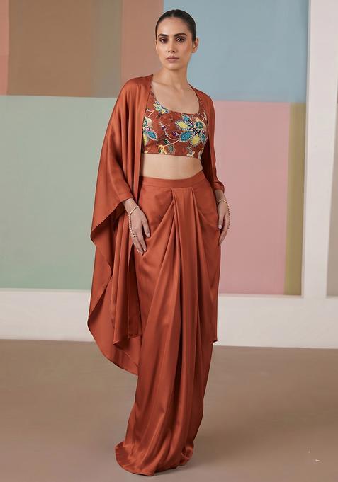 Rust Printed Poly Blend Fusion Set