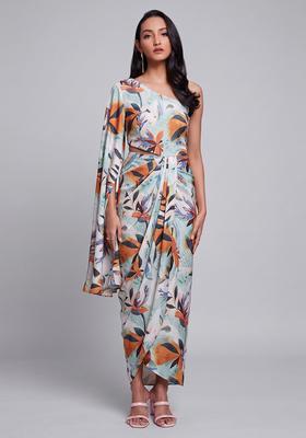 Multi Color Printed Chinon Fusion Set
