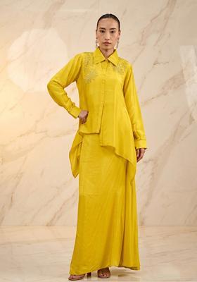Mustard Handwork Fusion Set