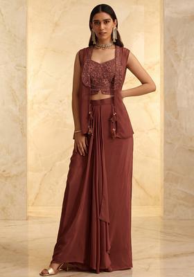 Rust Brown Handwork Fusion Set