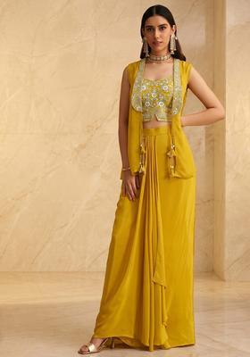 Mustard Handwork Fusion Set