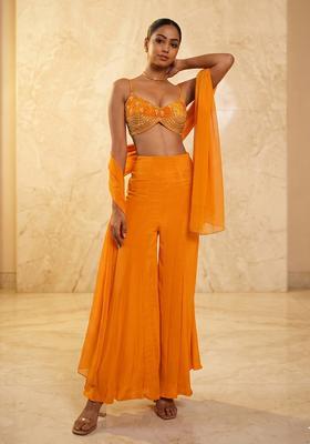Saffron Orange  Handwork Fusion Set